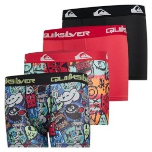 Quiksilver Boys Underwear 4 Pack Boxer Briefs for Boys 6-18 Durable Stretch Breathable Moisture Wicking