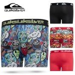 Quiksilver Boys Underwear 4 Pack Boxer Briefs for Boys 6-18 Durable Stretch Breathable Moisture Wicking