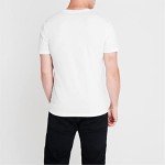 True Religion Men's Short Sleeve Metallic Buddha Tee, Optic White, S