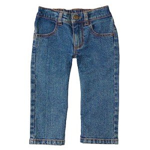 Carhartt Baby Boys Relaxed Fit Denim 5-Pocket Bootcut Jeans, Medium wash, 18 Months