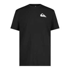 Quiksilver Boys' Short Sleeve Rashguard Surf Shirt with UPF 50+ Sun Protection, Kid's Swim Top, Black Everyday