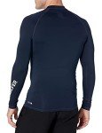 Quiksilver mens All Time Long Sleeve Rashguard Upf 50 Sun Protection Surf Rash Guard Shirt, Navy Blazer, Small US