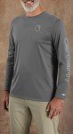 Carhartt Men's Force Sun Defender Lightweight Long-Sleeve Logo Graphic T-Shirt, Steel