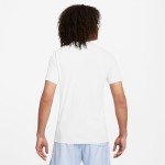Nike Men's Standard Sportswear Tee Just Do It Swoosh, White/Black, Small