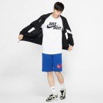 Nike Men's Standard Sportswear Tee Just Do It Swoosh, White/Black, Small