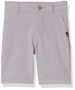 Quiksilver Boys' Little Union Amphibian Water Friendly 4 Way Stretch Hybrid Chino Short, Sleet, 5
