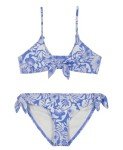 Billabong Girls' Two-Piece Bikini Swimsuit Set, UPF 50+ Sun Protection, Quick-Dry Bathing Suit, Outta The Blue