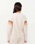 Rip Curl Women's High Tide Surf Raglan Pullover Crew Sweatshirt, Oatmeal Marle