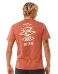 Rip Curl Men's Graphic Short Sleeve Crew Neck T-Shirt, Standard Fit, Orange