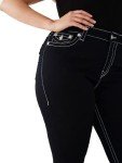 True Religion Women's Jennie Mid Rise Curvy Fit Skinny Ankle Jean, Sample Body Rinse, 30