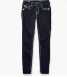 True Religion Women's Jennie Mid Rise Curvy Fit Skinny Ankle Jean, Sample Body Rinse, 30