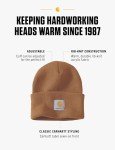 Carhartt Men's Knit Cuffed Beanie, Brown, One Size