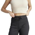 adidas Women’s Black Ribbed Flared Lounge Pants
