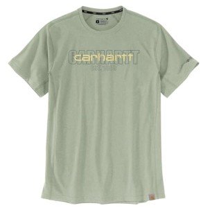 Carhartt Men's Standard Force Relaxed Fit Midweight Short-Sleeve Logo Graphic T-Shirt, Sage, XX-Large