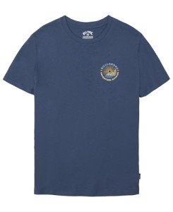 Billabong Boys' Short Sleeve Crew Neck Graphic T-Shirt, Waves Slate Blue