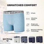 True Religion Boys Underwear 5 Pack Boxer Briefs for Boys 6-18 Durable Stretch Breathable Moisture Wicking