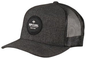 Rip Curl Icons Trucker Hat, Mesh Back Cap Snapback for Men, Adjustable, Black 243