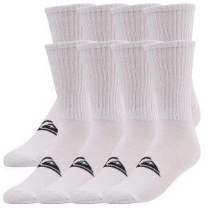 Quiksilver Mens Socks 8 Pairs Crew Socks for Men Premium Athletic Shoe Size 8-12