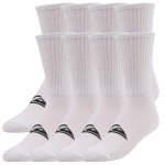 Quiksilver Mens Socks 8 Pairs Crew Socks for Men Premium Athletic Shoe Size 8-12