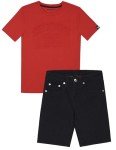 True Religion Boys Short Sets for Kids | Boys Jean Shorts and Tee Shirt Clothing Set