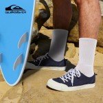 Quiksilver Mens Socks 8 Pairs Crew Socks for Men Premium Athletic Shoe Size 8-12