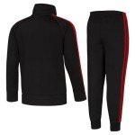 adidas Boys Classic Tricot Track Set - Black/Red