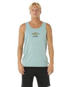 Rip Curl Men's Muscle Tank Top, Blue Lagoon Raw Energy Sloth