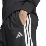 adidas 3-Stripes Open Hem Stanford Pants - Black/White