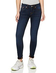 True Religion Women's Jennie Mid Rise Curvy Fit Skinny Ankle Jean, Indigo Upgrade, 34