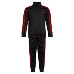 adidas Boys Classic Tricot Track Set - Black/Red