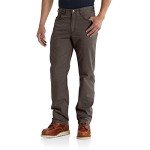 Carhartt Men's Relaxed Straight Rigby Pant, Dark Coffee, W36 x L30