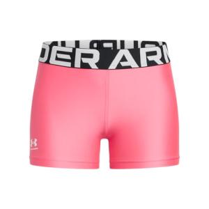 Under Armour Girls HeatGear Shorty, (672) Super Pink / / White, Small