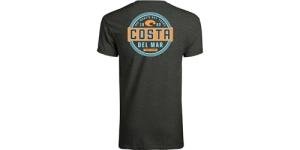 Costa Del Mar Prado Short Sleeve T Shirt, Dark Heather, Medium