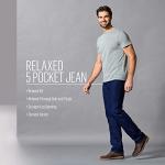 Rustler mens Classic Relaxed Fit Jeans, Dark Stonewash, 32W x 30L US