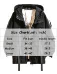Nutriangee Mens Hip Hop Streetwear Windbreaker Jacket Lightweight Hooded Casual Outdoor Bomber with Ribbons Coat 01 Black Medium