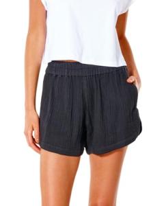 Rip Curl Women's Premium Casual Beach Short with Elastic Waistband, Black