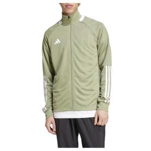 adidas Men's Sereno Cut 3-Stripes Slim Track Jacket, Tent Green/White
