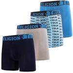 True Religion Mens Underwear Stretch Modal Boxer Briefs for Men Pack of 4 Blue/Grey