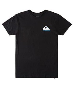 Quiksilver Men's Black Logo Short Sleeve Tee