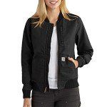 Carhartt Women's Black Crawford Bomber Jacket, Large