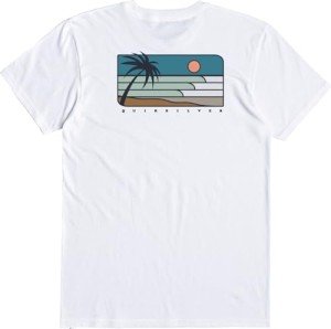 Quiksilver Men’s White Line Up Tee Shirt