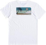 Quiksilver Men’s White Line Up Tee Shirt