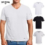 True Religion Men's V-Neck Undershirt 4 Pack