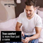 True Religion Men's V-Neck Undershirt 4 Pack