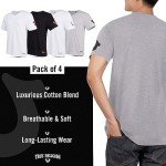 True Religion Men's V-Neck Undershirt 4 Pack