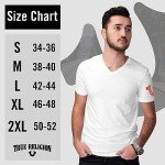 True Religion Men's V-Neck Undershirt 4 Pack