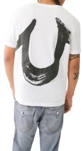 True Religion Men's Painted OVERT Tee - Optic White