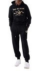 True Religion Black Metallic Buddha Fleece Hoodie