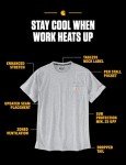 Carhartt Men's Black Relaxed Fit Pocket T-Shirt