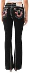 True Religion Women's Black Joey Flare Jeans
